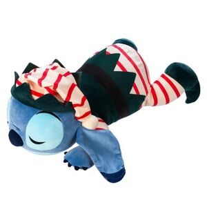 Blue and Red Striped stitch elf Christmas holiday squishmellow nwt